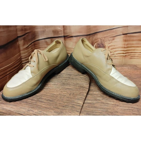 Nike Golf Men's Bella Last Beige/White Gold Loafers 6.5 - Picture 5 of 7